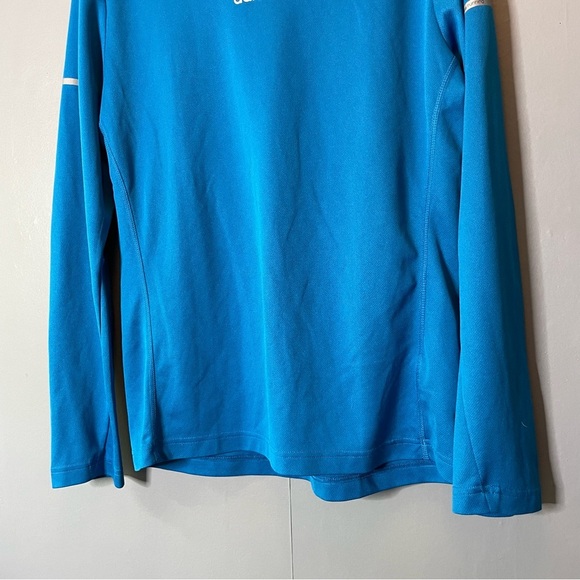 Adidas Men’s Teal Blue Long Sleeve climalite base layer Shirt size small - Picture 2 of 9